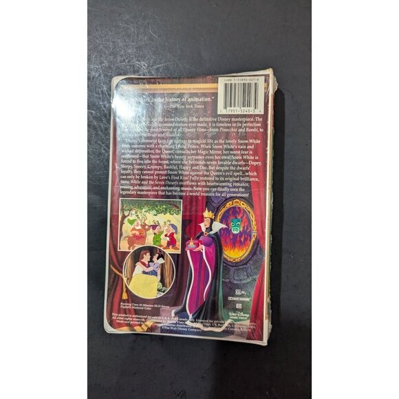 Walt Disney's Masterpiece Snow White And The Seven Dwarfs VHS 1994 sealed READ - Picture 9 of 9